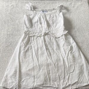 Old Navy White Ruffled Kids Dress
